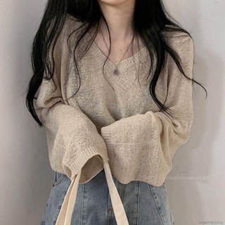 Áo len mỏng form rộng