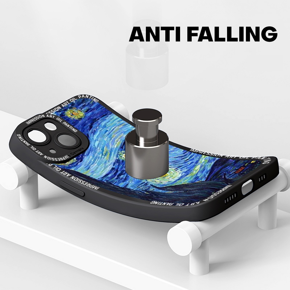 Samsung Galaxy J4 J5 J6 J7 J8 Core Pro Plus Prime 2018 2017 2015 J4+ J6+ Cho Ốp lưng điện thoại In Hình Oil Painting  Thicken