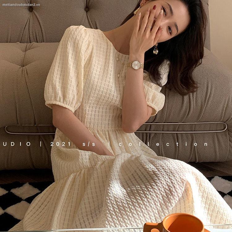 Đầm Mỏng Xếp Tầng Cổ Điển Mùa Hè Cho Nữ Mẫu Mới 2021 (Có Size Lớn June 29)