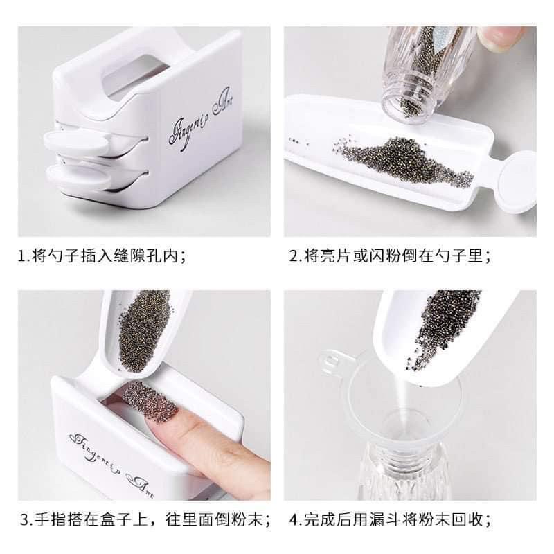 Khay 2 tầng đựng nhũ rắc