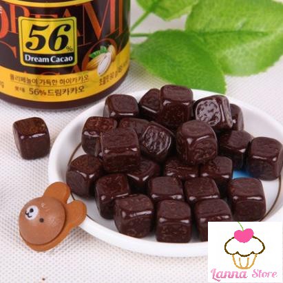 Chocolate đắng Lotte Dream Cacao 56% - 72% hủ 86gr - Hàn Quốc