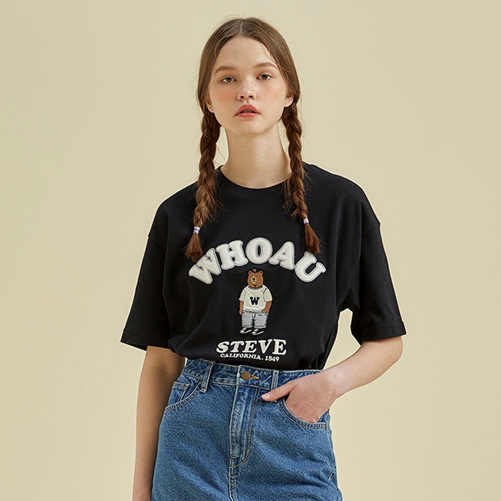 Áo thun WHOAU W Steve WHRAB2311U tùy chọn màu sắc