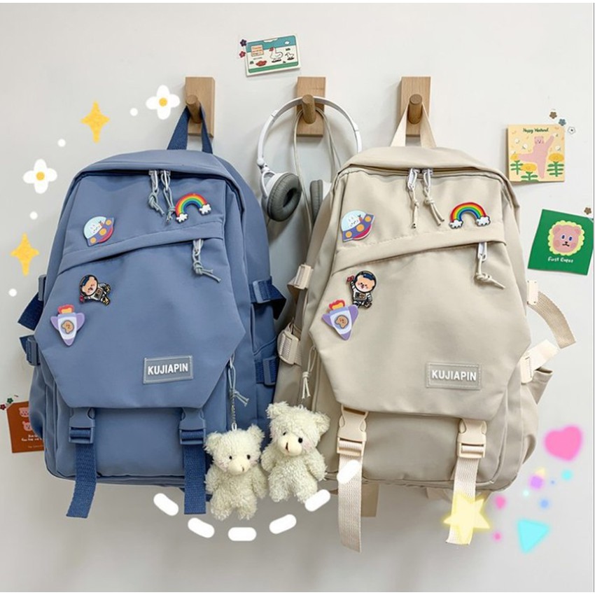 Balo ulzzang chống nước Bag.ThanhThu họa tiết cầu vồng 91