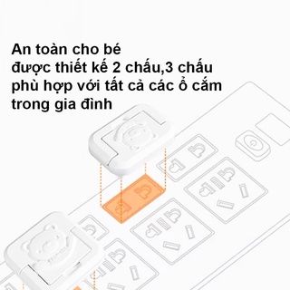 Bịt ổ điện an toàn cho bé, nút bịt ổ điện cao cấp chống giật nhỏ gọn chắc - ảnh sản phẩm 2