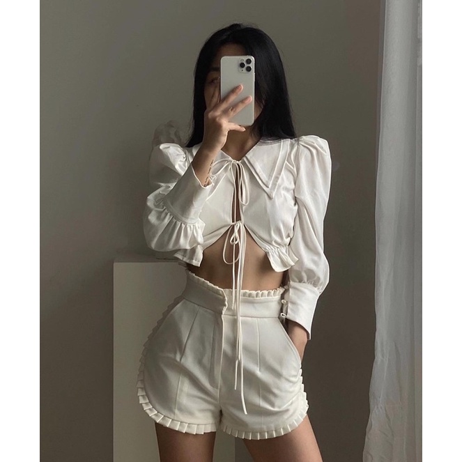 ABBEY SHIRT/ ÁO SOMI CROPTOP TAY DÀI