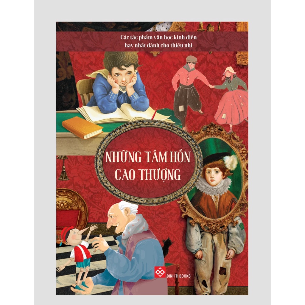 Sách - Boxset Những tâm hồn cao thượng (5 quyển)  - (Các tác phẩm văn học kinh điển hay nhất dành cho thiếu nhi)