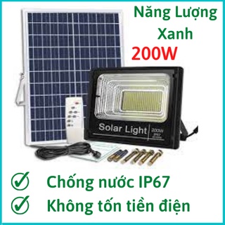  Solar Light Đèn Năng Lượng Mặt Trời Đèn 200W Sân Vườn Ngoài Trời 