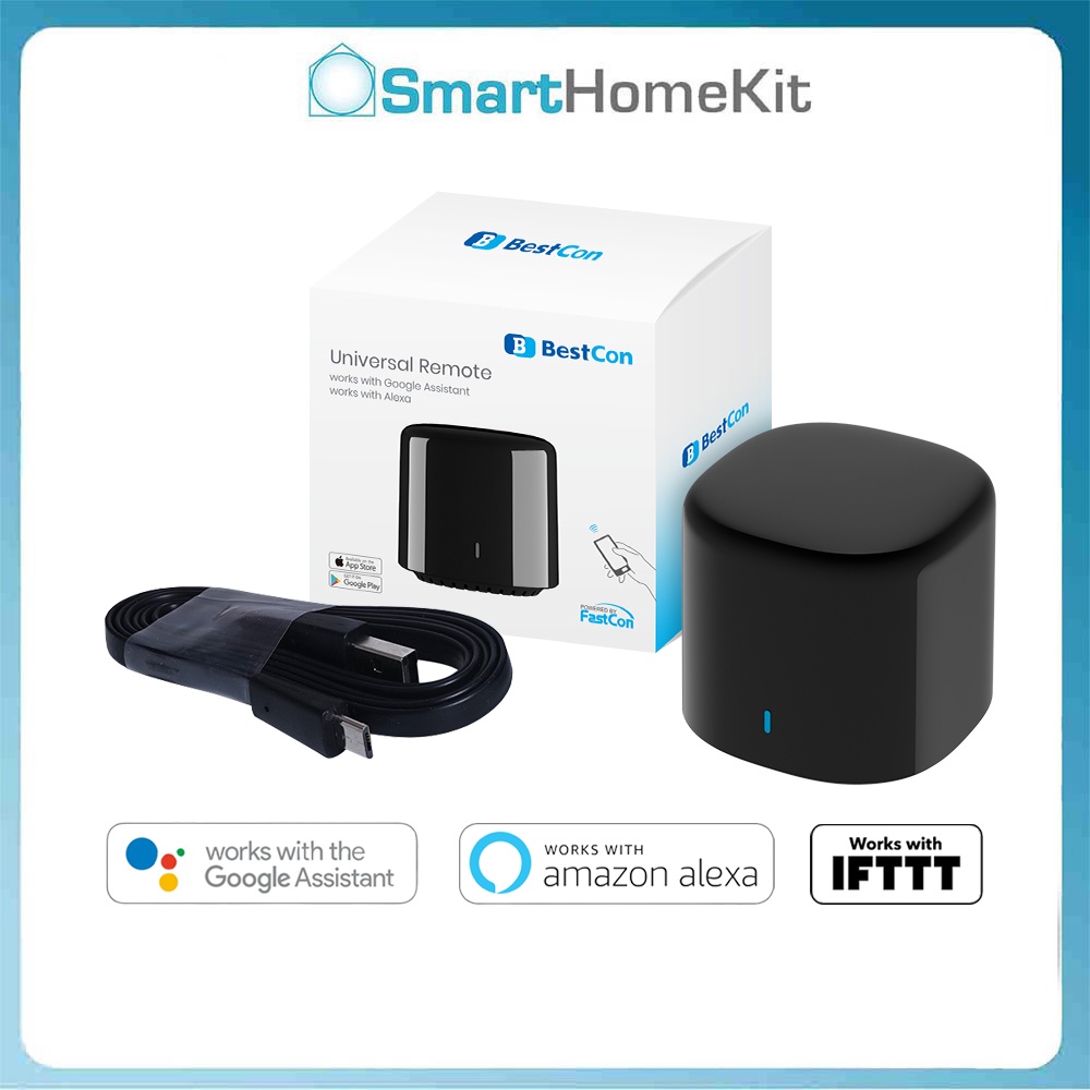 Broadlink BestCon RM4C Mini - Điều khiển hồng ngoại thông minh, BH 1 năm