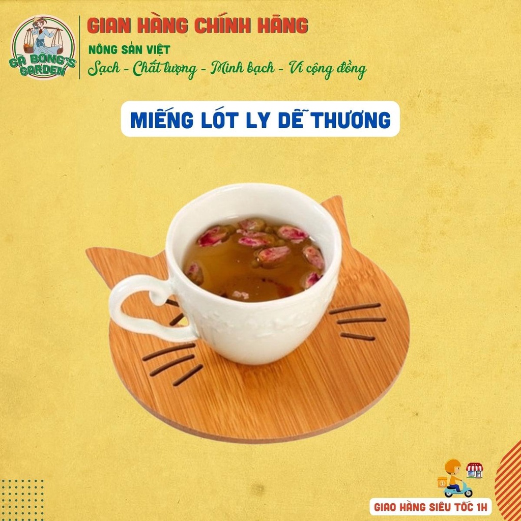 Miếng Lót Ly, Lót Cốc Dễ Thương Chịu Nhiệt