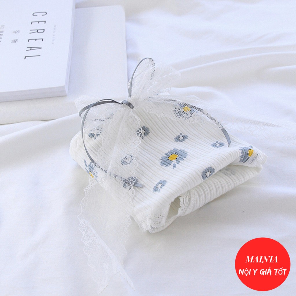 [Có M, Bigsize] Quần Lót Nữ Cotton 5 Kiểu Dễ Thương Họa Tiết Hoa Cúc Quần Chíp Nữ Cotton Cao Cấp Loại 1 Mainia Shop