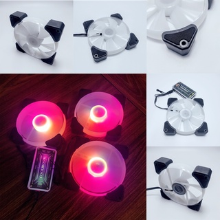 Quạt tản nhiệt máy tính, Fan case KNC Led RGB đồng bộ màu Hub Quạt Coolmoon, phiên bản Y1