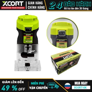 Máy phay gỗ - máy soi gỗ cầm tay 600w xcort chính hãng máy cực khỏe