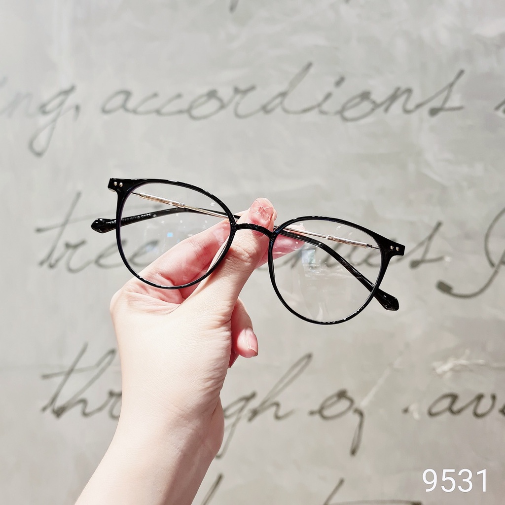 Kính Form tròn Nam Nữ 625 Chất liệu nhựa hàn quốc kiểu dáng hot trend