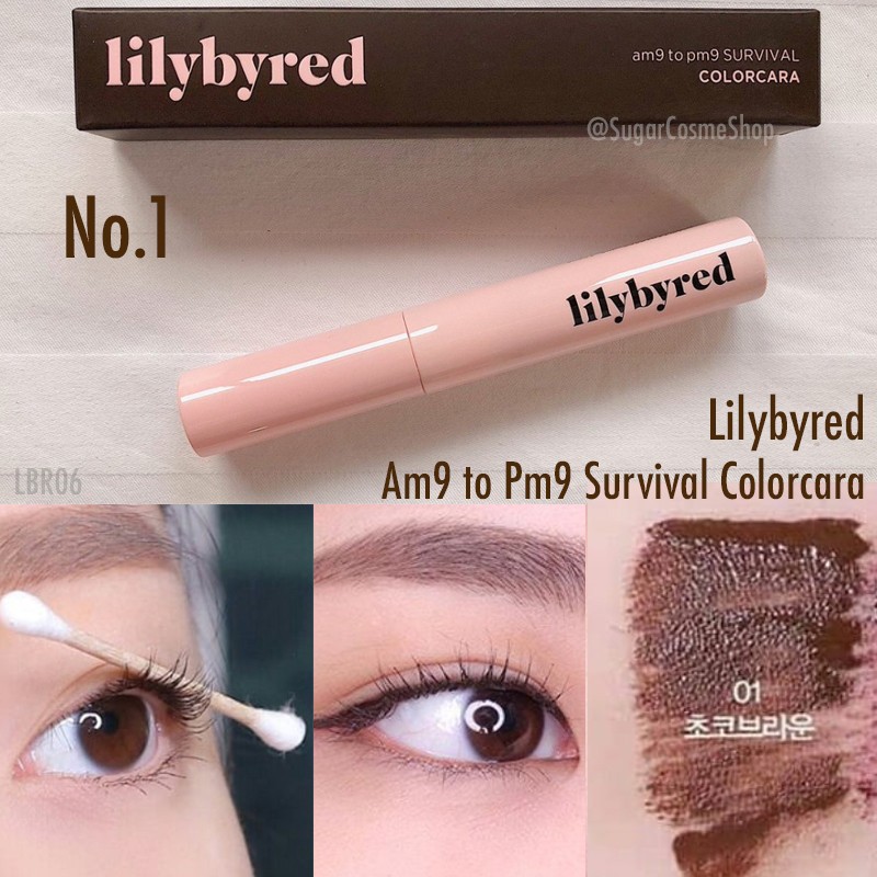 MASCARA CHỐNG TRÔI LILYBYRED MASCARA am9 to pm9 SURVIVAL COLORCARA