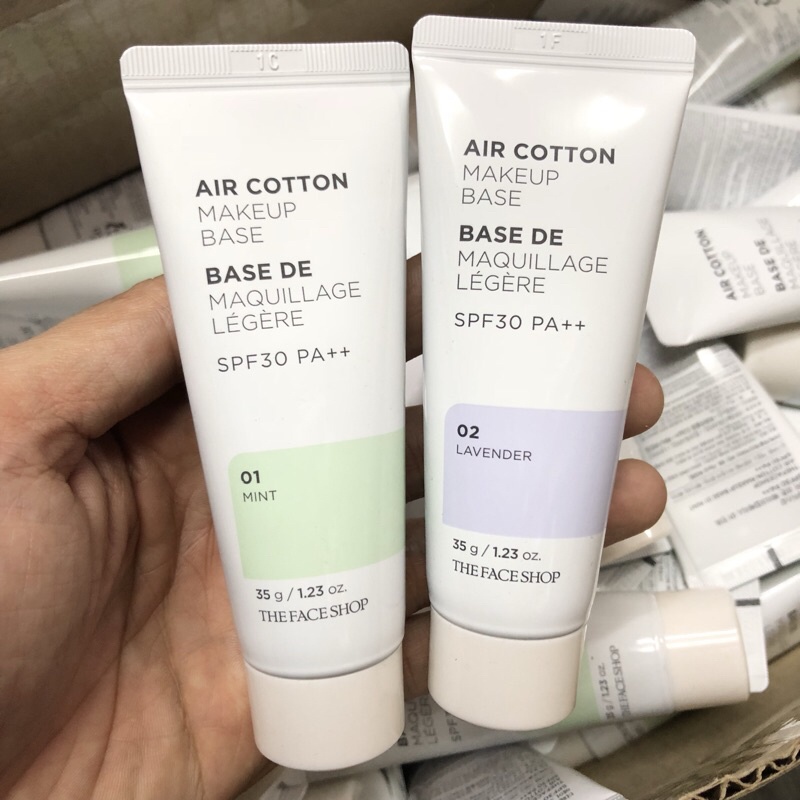 Kem Lót ❤️FREE SHIP❤️ Kem Lót Make Up Base Air Cotton Đều Màu Hàn Quốc 35g