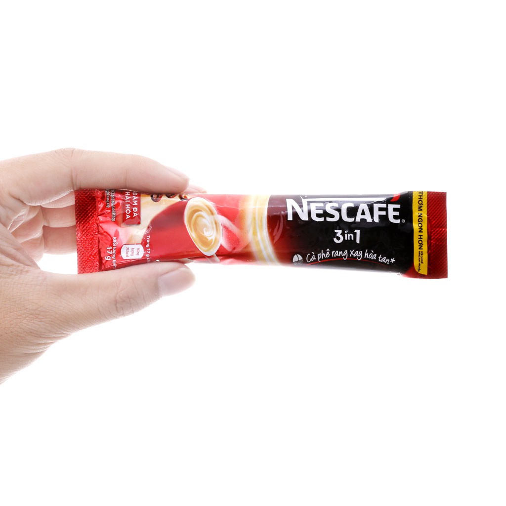 [CHÍNH HÃNG] Cà Phê Rang Xay Hòa Tan Nescafe 3in1 Đậm Đà Hài Hòa Hộp 340g (20 gói x 17g)
