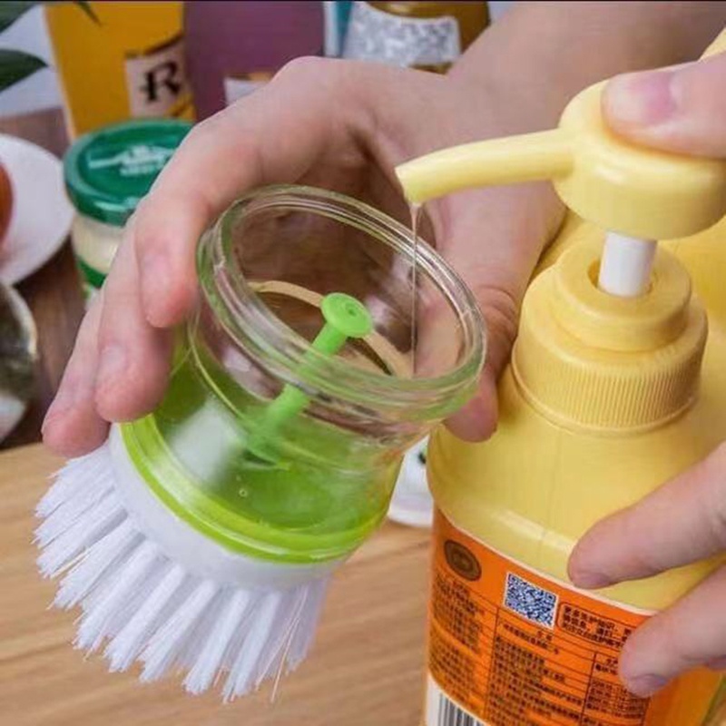 1 Bàn Chải Vệ Sinh Chén Dĩa Có Thể Tái Sử Dụng Kích Thước Nhỏ Dùng Cho Nhà Bếp (Màu Sắc Ngẫu Nhiên)