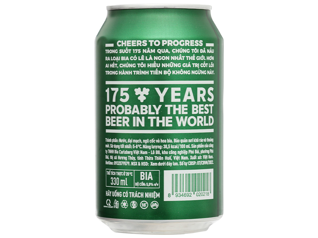 Thùng 24 lon bia Carlsberg Danish Pilsner 330ml / Lốc 6 lon bia Carlsberg Danish Pilsner 330ml