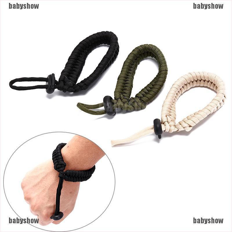 Vòng tay paracord sinh tồn có móc khóa kim loại