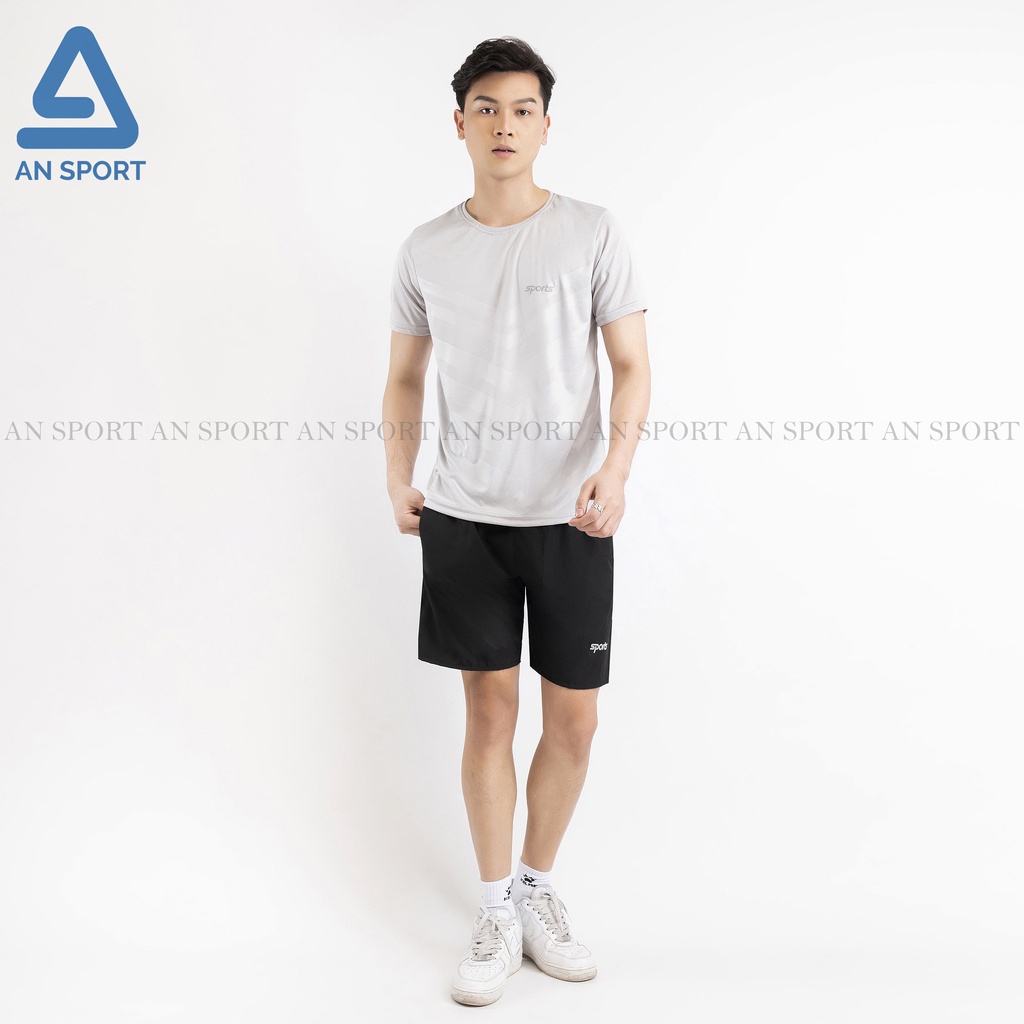 Bộ quần áo thể thao nam, sét áo thun quần đùi nam phong cách khỏe khoắn hiện đại HBSP