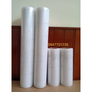 Màng quấn PE trắng trong (25cm ~50cm)Trắng, Trong, Dẻo, Đủ kg : Chuyên dùng để đóng hàng