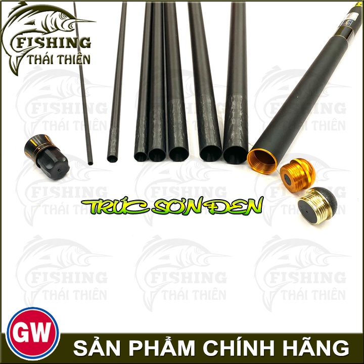 Cần Câu Tay GW Trúc Sơn Đen Sản Phẩm Chính Hãng 3m6, 4m5, 5m4, 6m3, 7m2