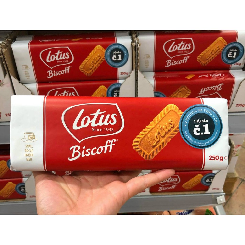 Bánh quy Lotus Biscoff thơm giòn vị quế, gói 250gr