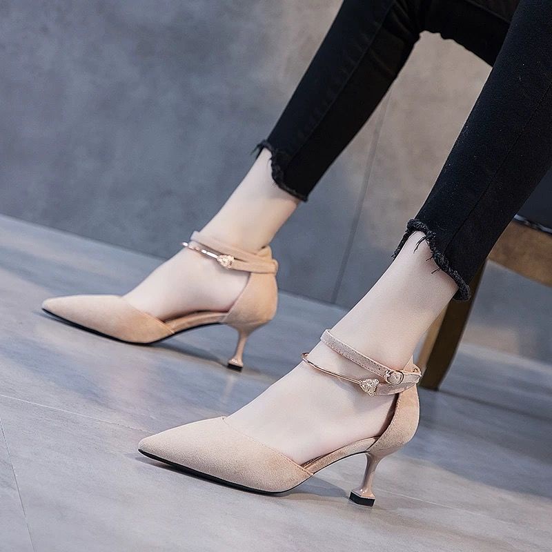 Giày cao gót mũi nhọn nhiều màu sắc phong cách quyến rũ thời trang cho nữ