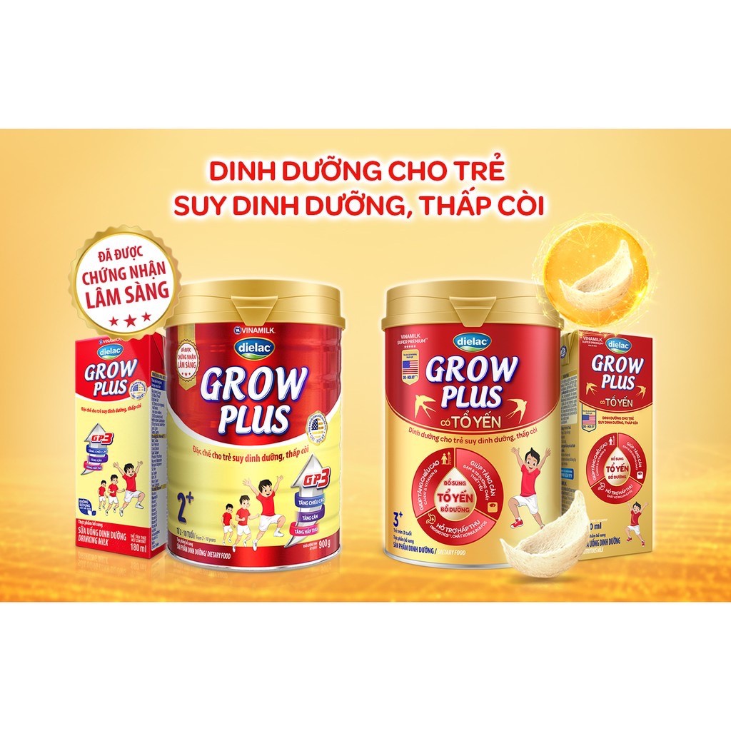 [Tang 1 bộ boing]Sữa Growplus Grow plus Tổ Yến 3+ 850g [Cho trẻ từ 3 tuổi trở lên]