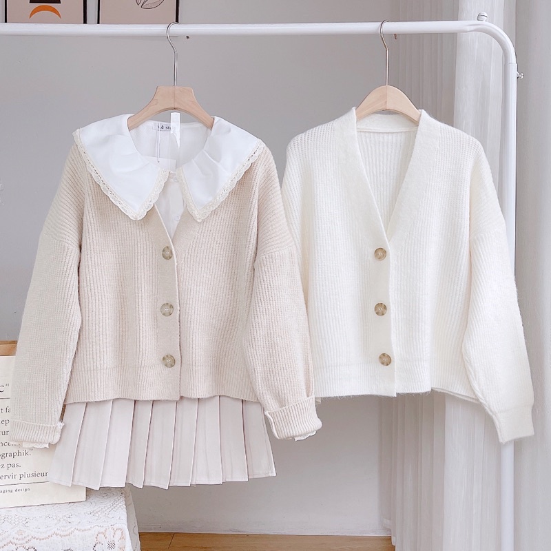 Cadigan dáng ngắn 3 cúc | BigBuy360 - bigbuy360.vn