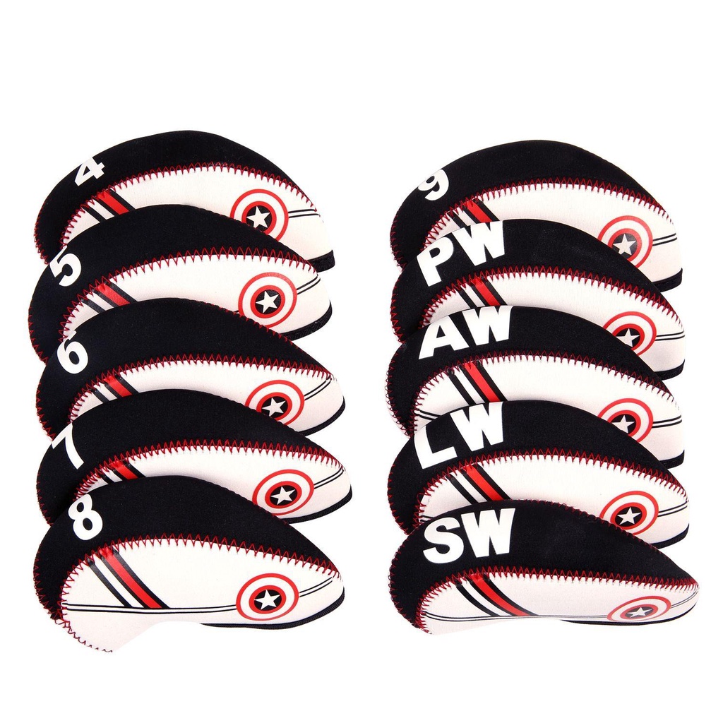 Bộ 10 Vỏ Bọc Đầu Gậy Đánh Golf Bằng Sắt Có Số