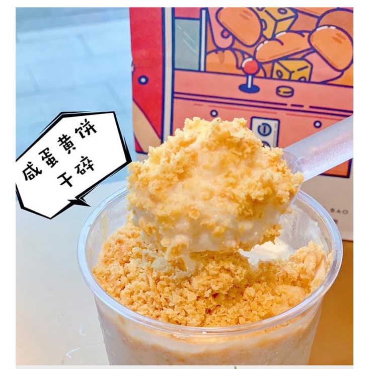 Vụn Dừa nướng cơm dừa sấy rắc kem CHABAIDAO nhập khẩu 1kg Trà sữa túi tách zip
