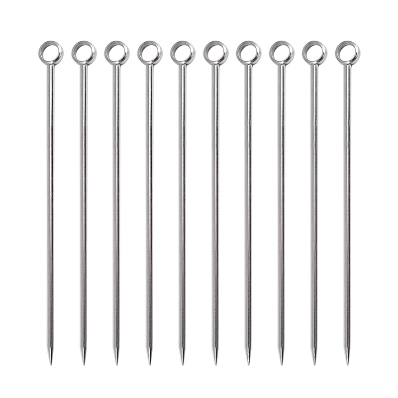 Set 10 Que Khuấy Đồ Uống Bằng Thép Không Gỉ