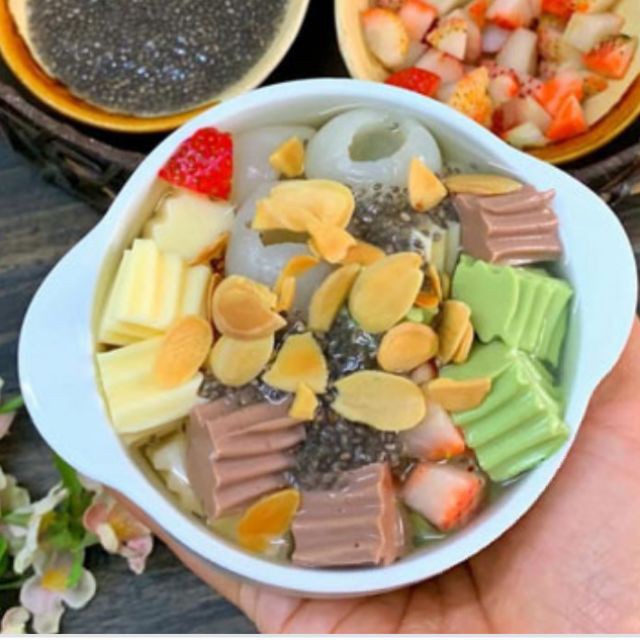 Bột bánh flan Dou Xian đủ mùi 1kg