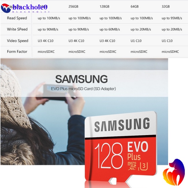 Thẻ Nhớ Samsung Microsd Class10 Evo+ Evo Plus Microsd TF Chuyên Dụng