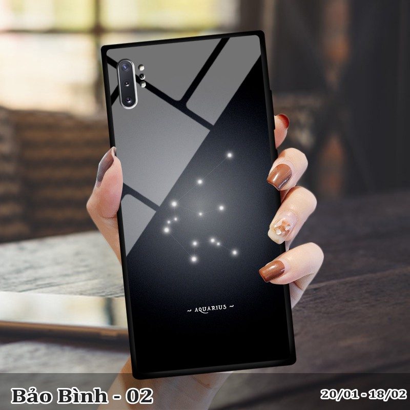 Ốp kính samsung Note 10 plus in cung hoàng đạo