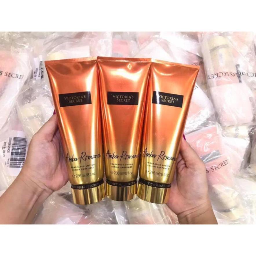 [ CHÍNH HÃNG ] Dưỡng Thể Nước Hoa VICTORIA'S SECRET AMBER ROMANCE FRAGRANCE LOTION 236ml | BigBuy360 - bigbuy360.vn