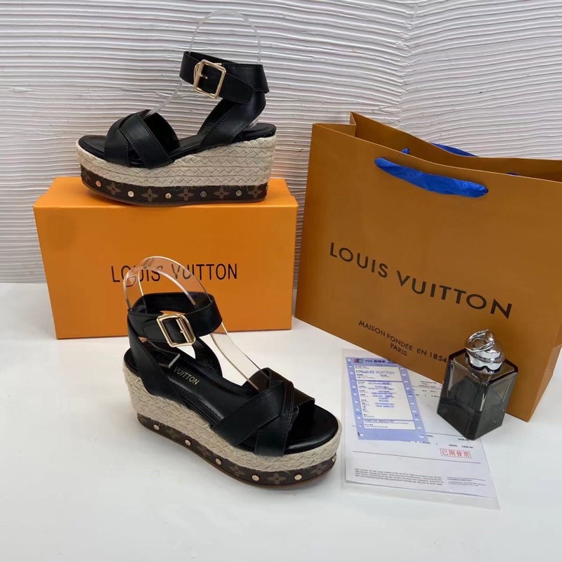 Sandal spsl đế xuồng cói quai chéo fullbox