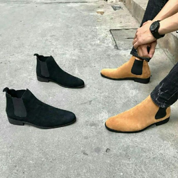 [Handmade] GIÀY CHELSEA BOOT DA BÒ LỘN