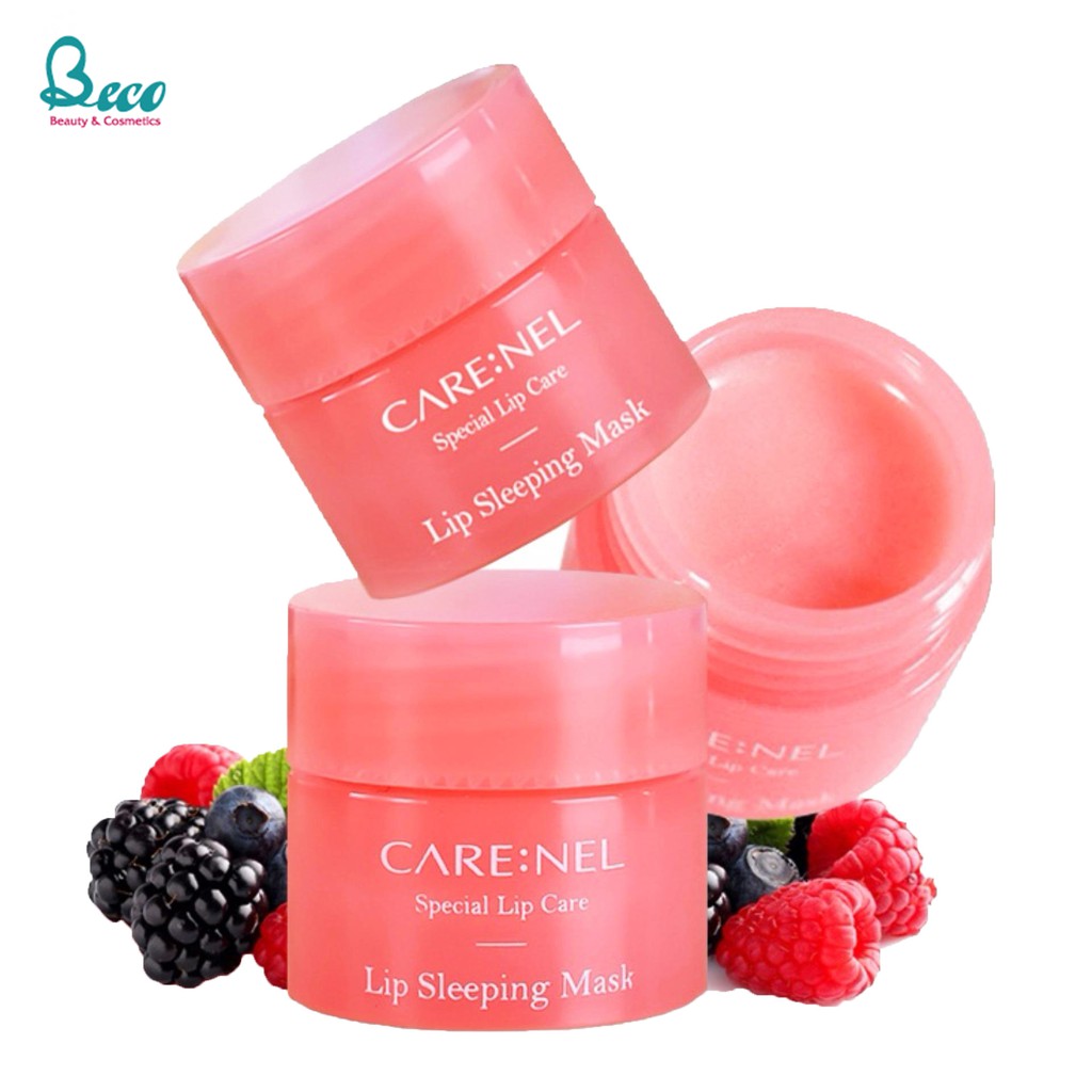 Mặt nạ ngủ môi care:nel Lip Sleeping Mask 5g - Dưỡng Và Trị Môi Thâm (Pink)