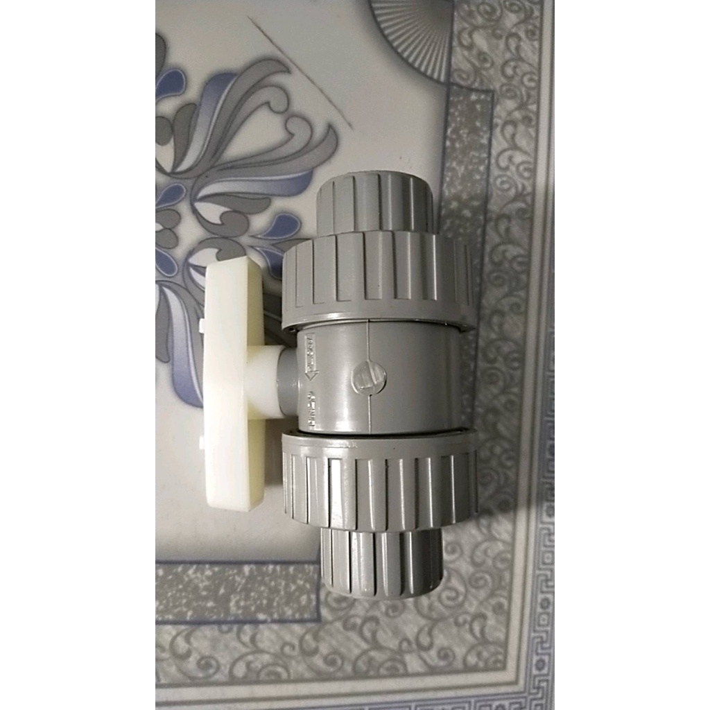 Van bi nhựa 2 đầu rắc co phi 21-27-34-42-49-60mm JIA RONG- Hàng chính hãng Công ty nhựa Đài Loan - BH 12 tháng-siêu bền