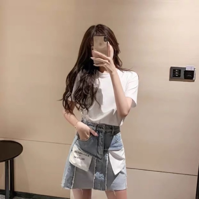 Chân váy túi ngoài