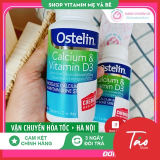 Calcium & vitamin d3, canxi bầu úc ostelin, canxi sau sinh 130 viên - úc úc