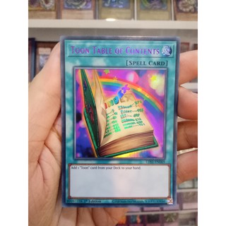 Thẻ Bài Lẻ YugiOh! Mã LDS1-EN069 - Toon Table of Contents - Ultra Rare (Purple) - 1st edition