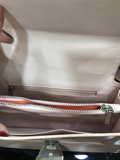 Túi CHARLES & KEITH , Tui C & K màu hồng nude