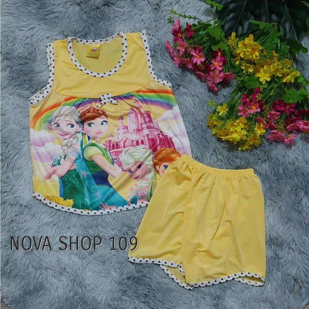 Bộ quần áo bé gái, đồ bộ côgn chúa elsa cho bé gái 1-3 tuổi, đồ bộ thun lạnh bé gái NOVA SHOP109