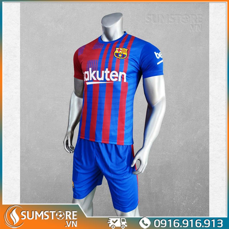 Bộ quần áo thể thao bóng đá CLB Barca - Đồ đá banh 2021