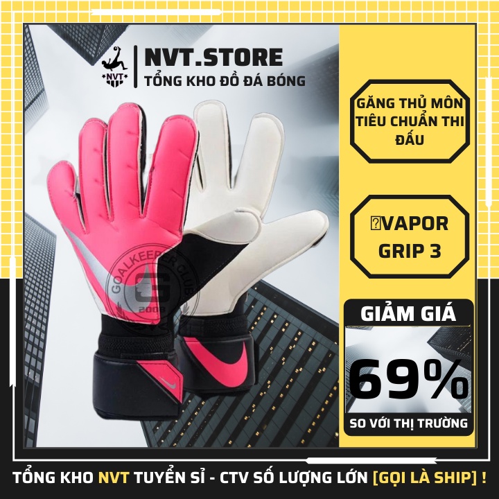 Bao găng tay thủ môn bóng đá cao cấp Nike Vapor Grip 3 dành cho trẻ em, găng bắt gôn siêu dính giá rẻ - NVT.store.vn