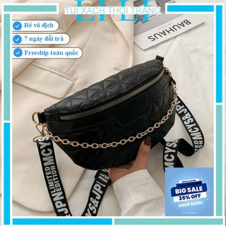 Túi bao tử 💖💖 Túi đeo chéo nữ bao tử 2 ngăn có khóa!!! (kèm video, ảnh thật)