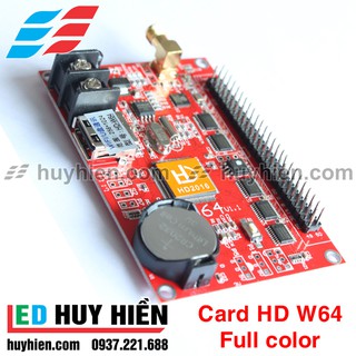 Card HD W64 + HUB75 (USB&WIFI) hỗ trợ 4 tầng module led full color